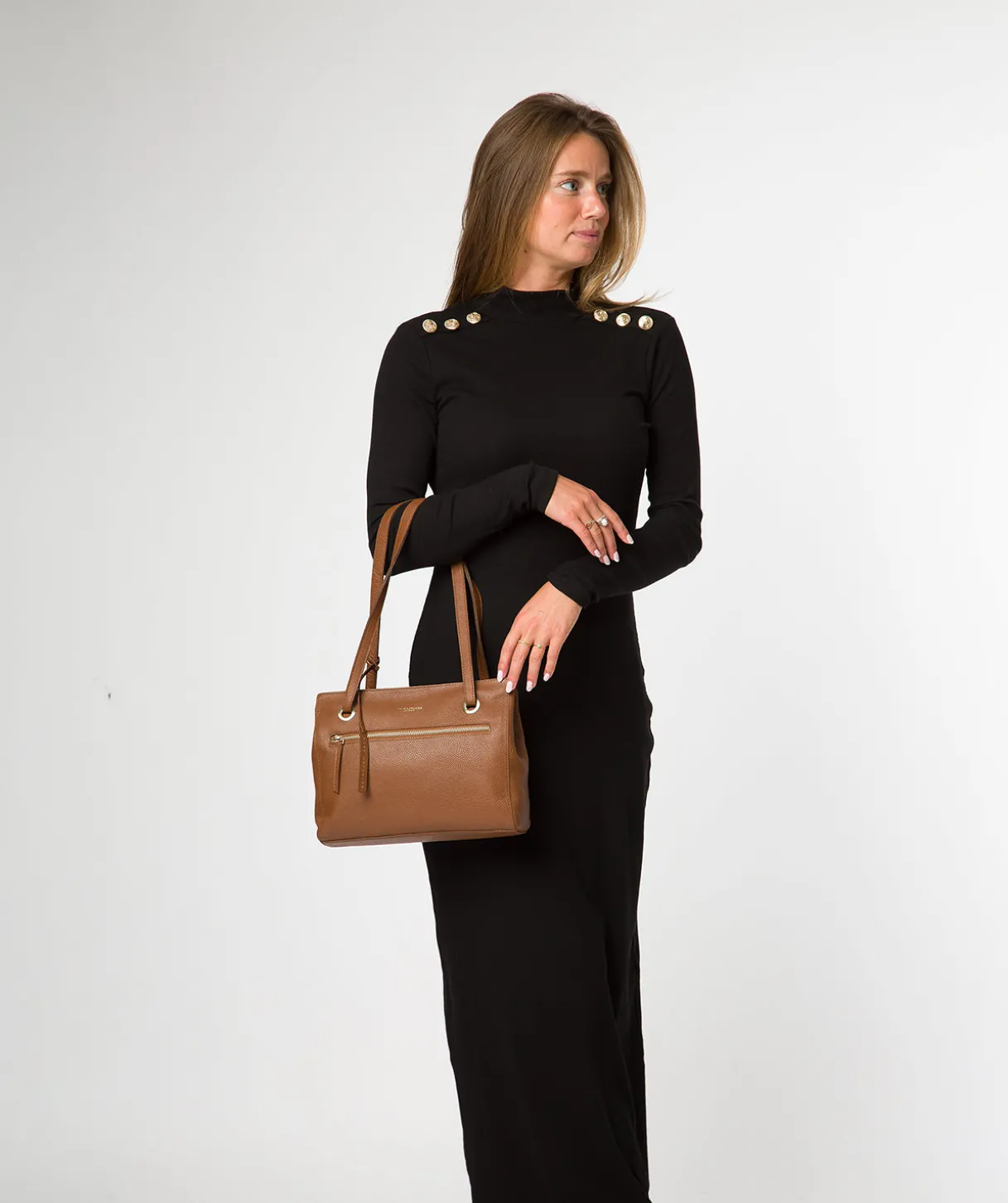 Noko' Rich Tan Leather Handbag