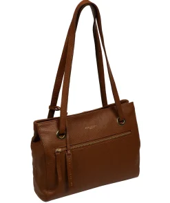 Noko' Rich Tan Leather Handbag