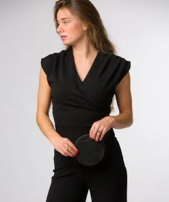Oakwood' Black Leather Coin Purse