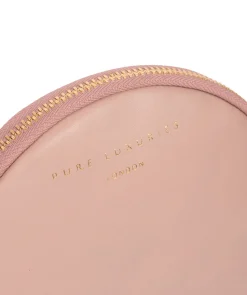 Oakwood' Blush Pink Leather Coin Purse