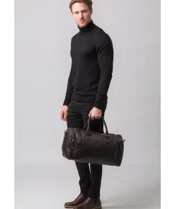 Ocean' Brown Leather Holdall