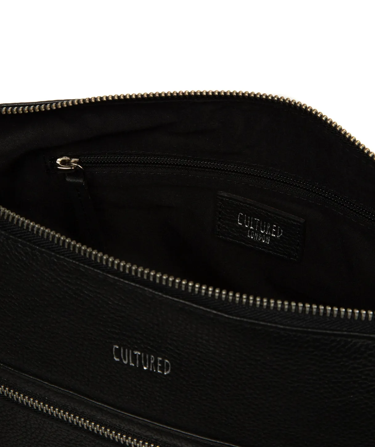 Ondine' Black Leather Shoulder Bag