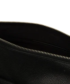 Ondine' Black Leather Shoulder Bag