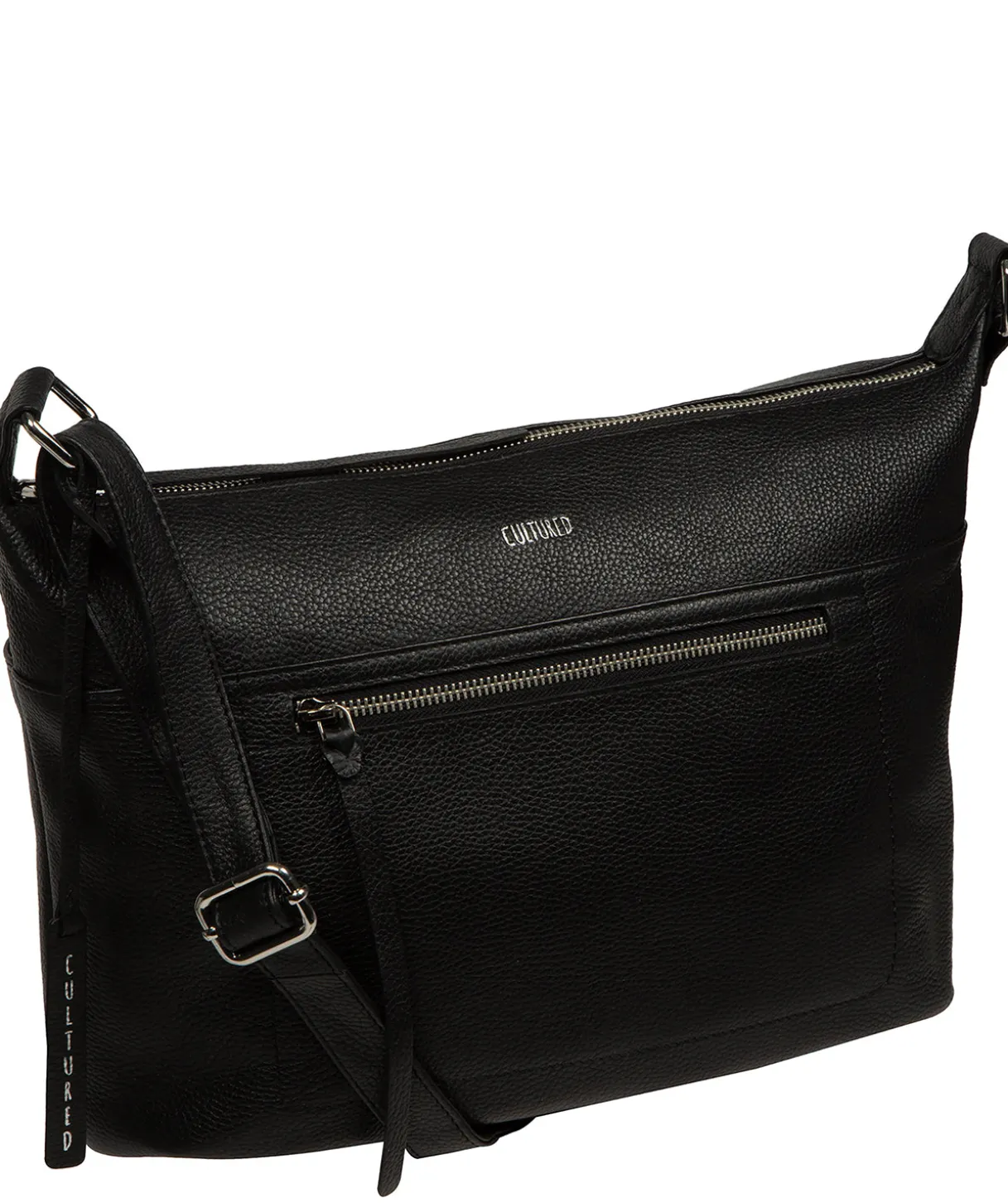 Ondine' Black Leather Shoulder Bag