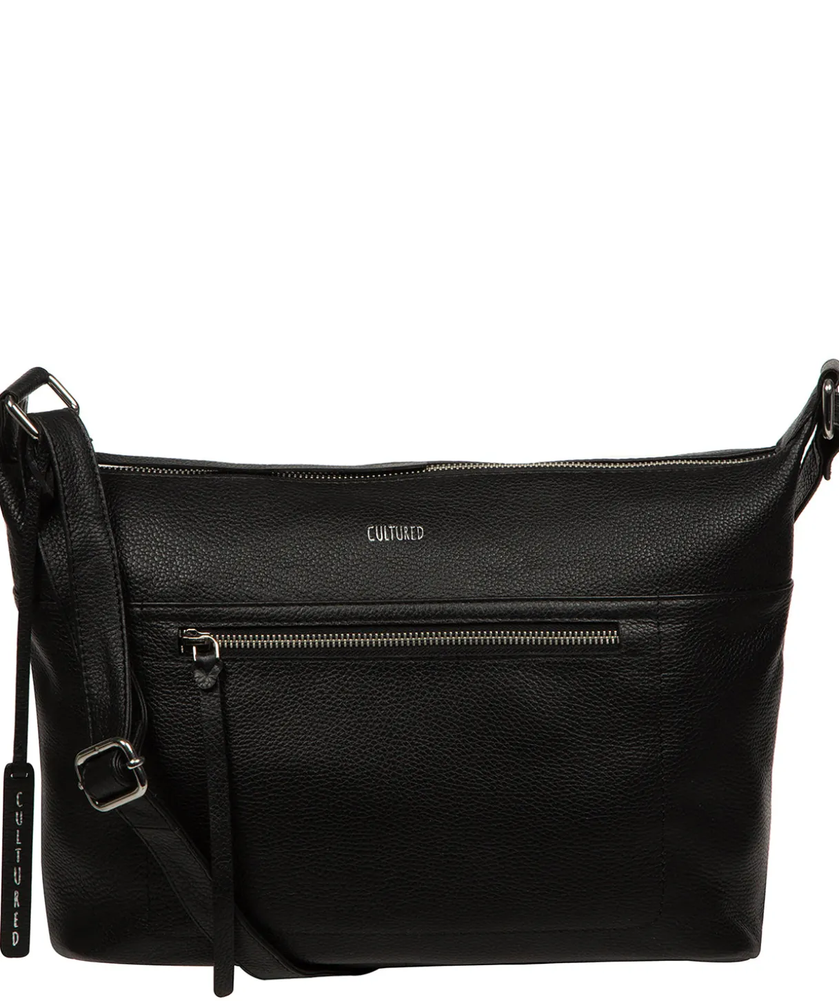 Ondine' Black Leather Shoulder Bag