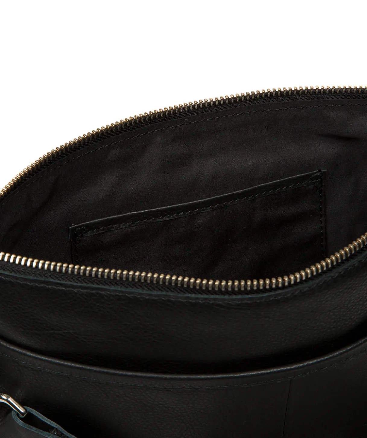 Orly' Black Leather Cross Body Bag