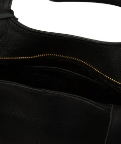 Ormesby' Black Leather Handbag