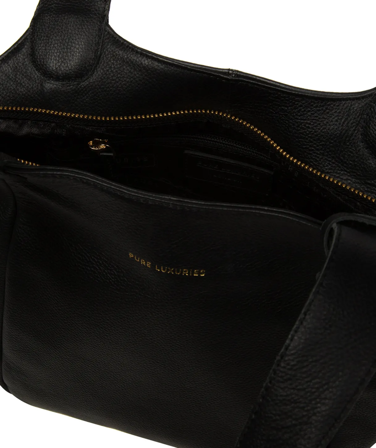 Ormesby' Black Leather Handbag