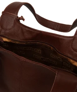 Ormesby' Chestnut Leather Handbag