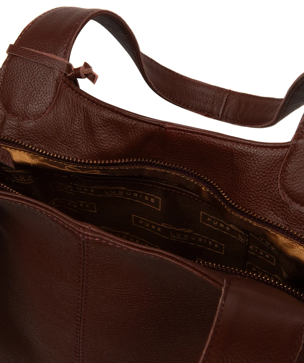 Ormesby' Chestnut Leather Handbag