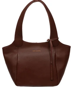 Ormesby' Chestnut Leather Handbag