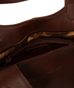 Ormesby' Chestnut Leather Handbag