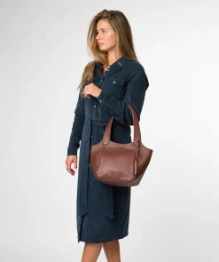 Ormesby' Chestnut Leather Handbag