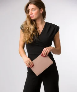 Osterly' Blush Pink Leather Pouch