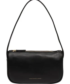 Quinn' Black Leather Grab Bag