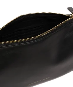 Quinn' Black Leather Grab Bag