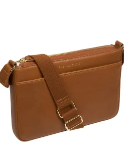 Raye' Oak Nappa Leather Cross Body Bag