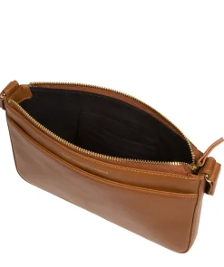 Raye' Oak Nappa Leather Cross Body Bag