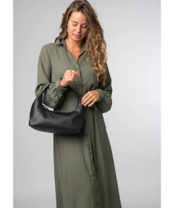 Reese' Black Nappa Leather Grab Bag