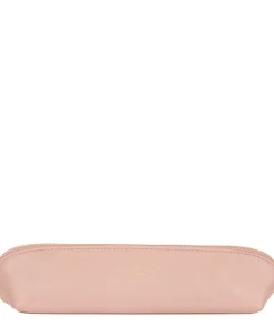 Reeves' Blush Pink Leather Make-Up Brush Bag