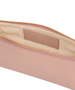 Reeves' Blush Pink Leather Make-Up Brush Bag