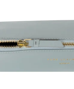 Reeves' Cashmere Blue Leather Make-Up Brush Bag