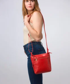 Rego' Orangeade Leather Cross Body Bag