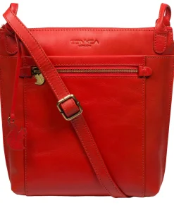 Rego' Orangeade Leather Cross Body Bag