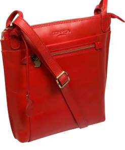 Rego' Orangeade Leather Cross Body Bag