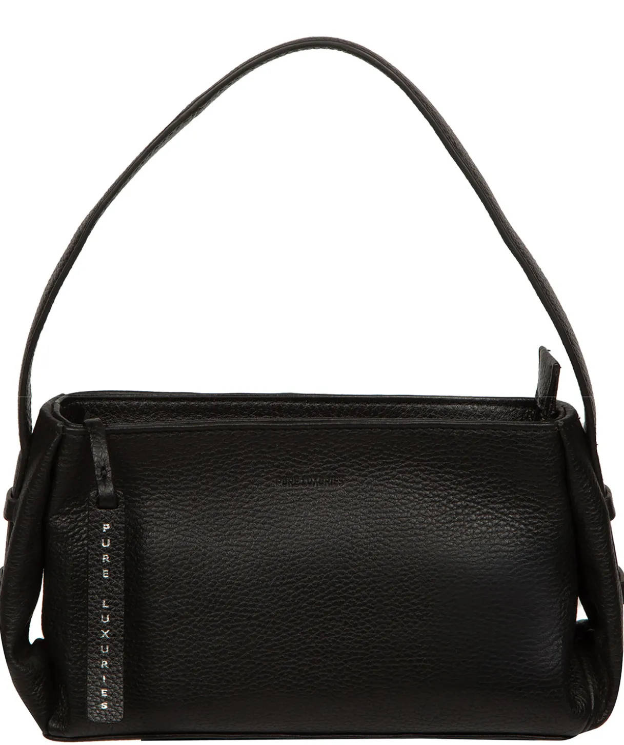 Rosamund' Black Leather Grab Bag
