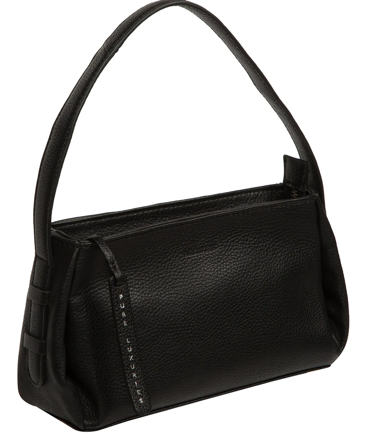 Rosamund' Black Leather Grab Bag