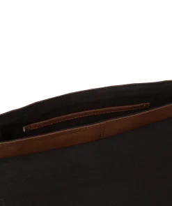Ruby' Dark Tan Nappa Leather Cross Body Bag
