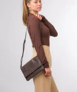 Ruby' Hot Fudge Nappa Leather Cross Body Bag