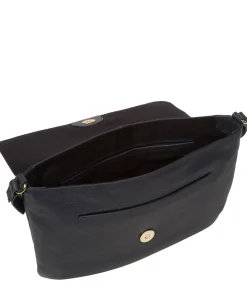 Ruby' Navy Nappa Leather Cross Body Bag
