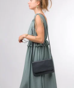 Ruby' Navy Nappa Leather Cross Body Bag
