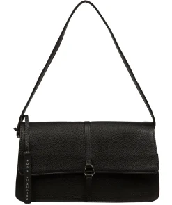 Sabina' Black Leather Grab Bag