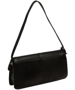 Sabina' Black Leather Grab Bag