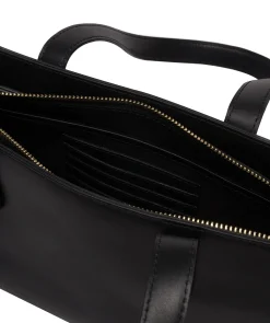 Samantha' Black Leather Evening & Clutch Bag