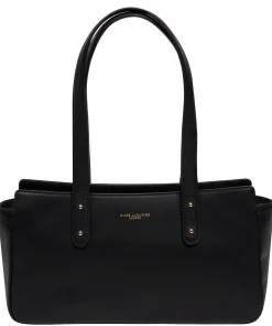 Samantha' Black Leather Evening & Clutch Bag