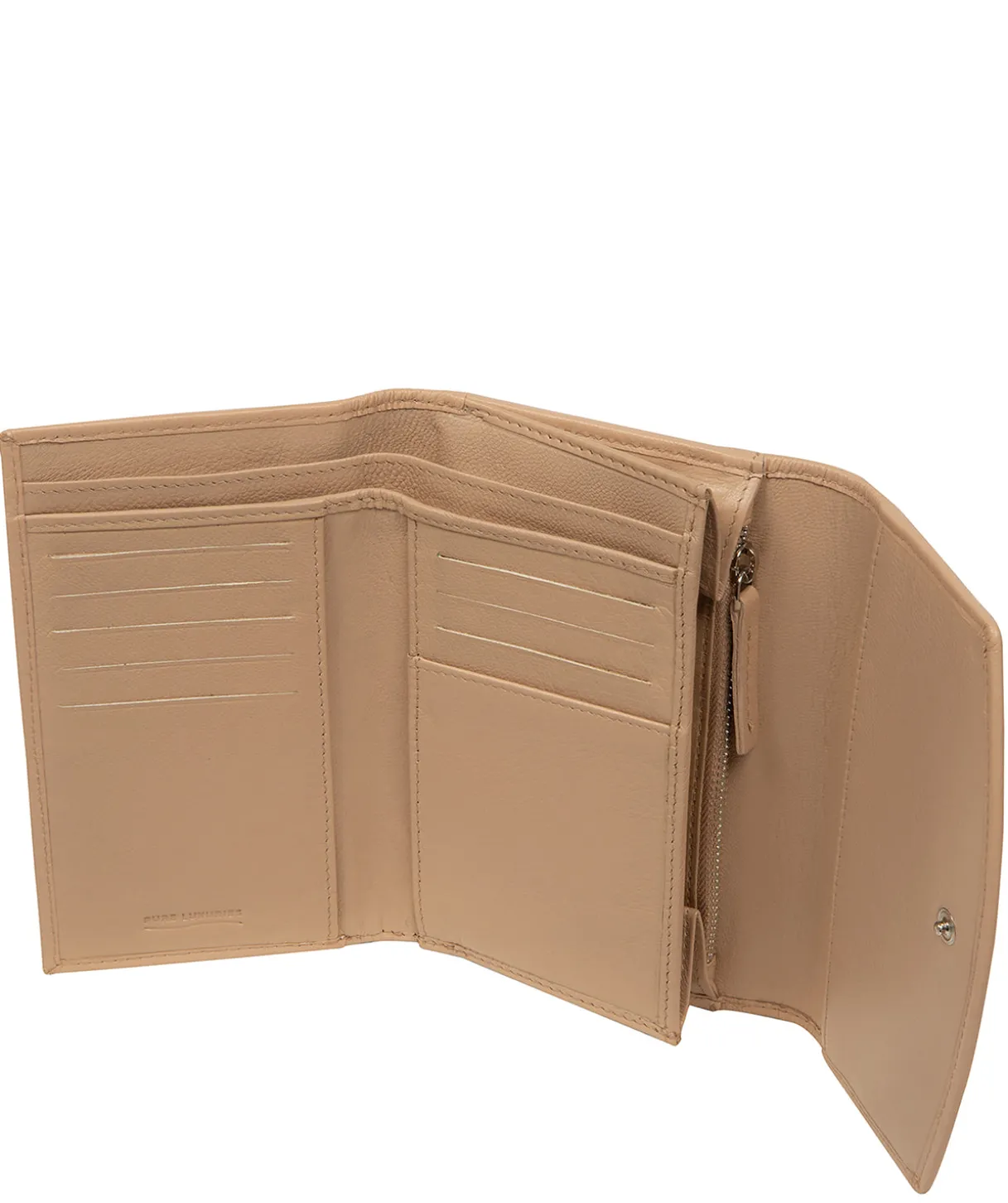 Sarah' Latte Leather Purse