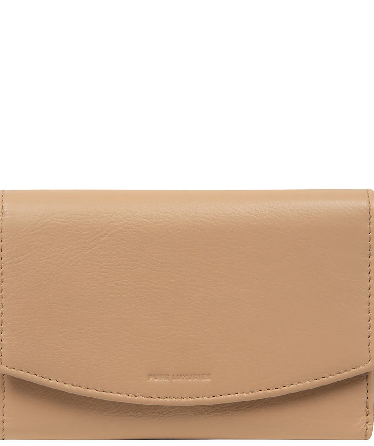 Sarah' Latte Leather Purse