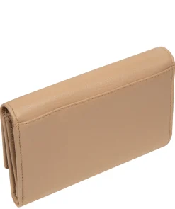 Sarah' Latte Leather Purse