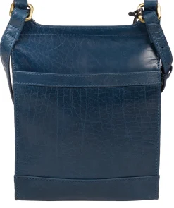 Sasha' Snorkel Blue Leather Cross Body Bag