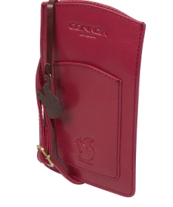 Siren' Orchid Leather Cross Body Phone Bag