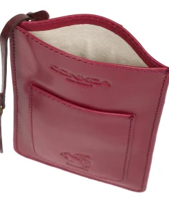 Siren' Orchid Leather Cross Body Phone Bag