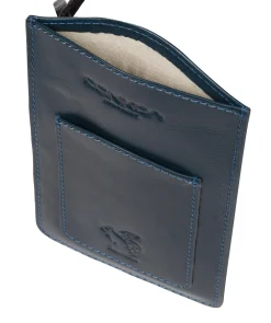Siren' Snorkel Blue Leather Cross Body Phone Bag