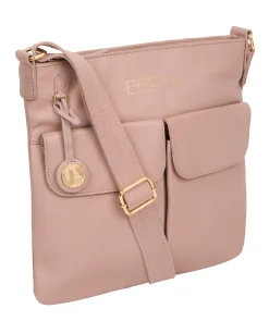 Soames' Blush Pink Leather Cross Body Bag