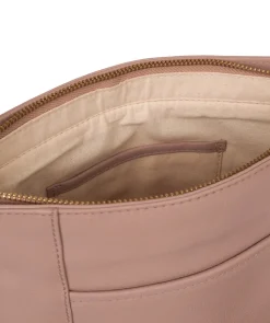 Soames' Blush Pink Leather Cross Body Bag