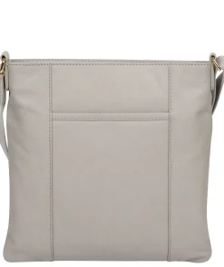 Soames' Grey Leather Cross Body Bag