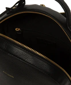 Sophia' Black Leather Backpack
